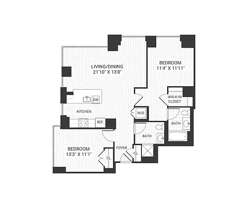 Floor plan B401 B5