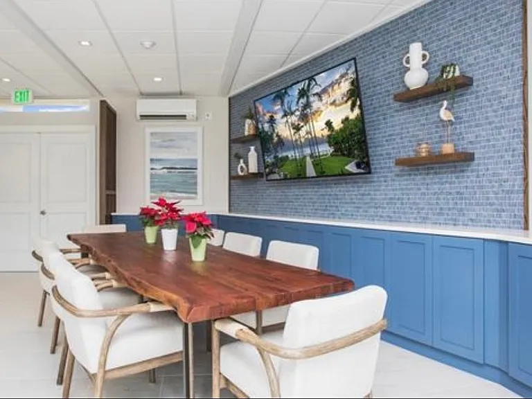 Another view of the newly renovated social room.