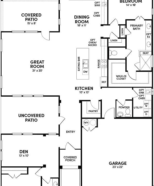Trinity Plan, Traditional Collection at Kissing Tree, San Marcos, TX