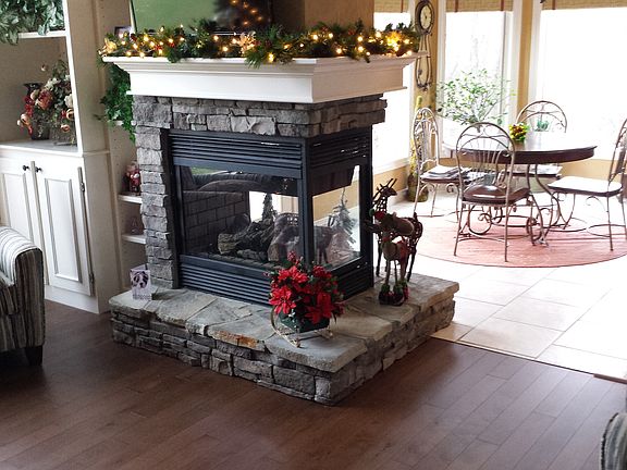 Great room looking into nook