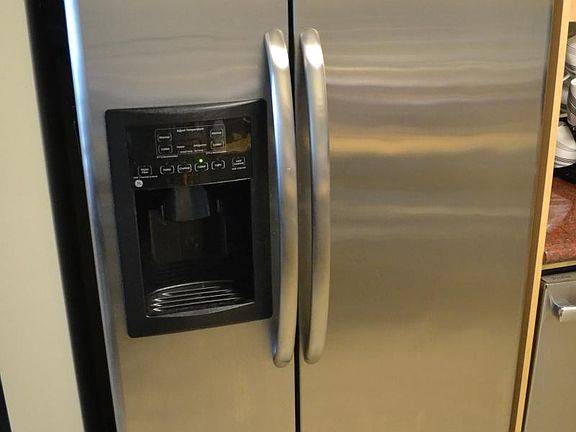 Stainless steel fridge
