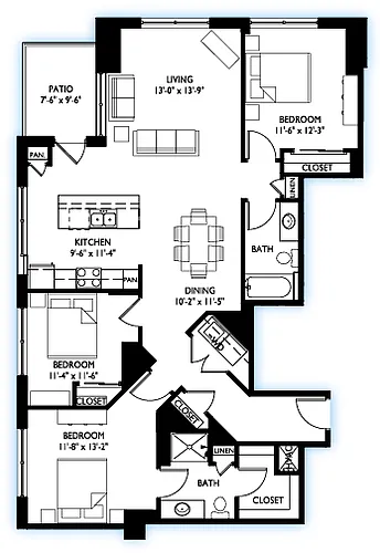Floor plan 215