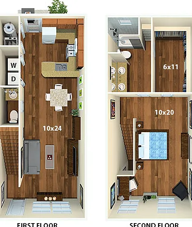 The Keystone Floor Plan - 3D The Keystone Floor Plan - 3D