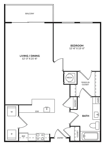 Floor plan A2 - The Lyric