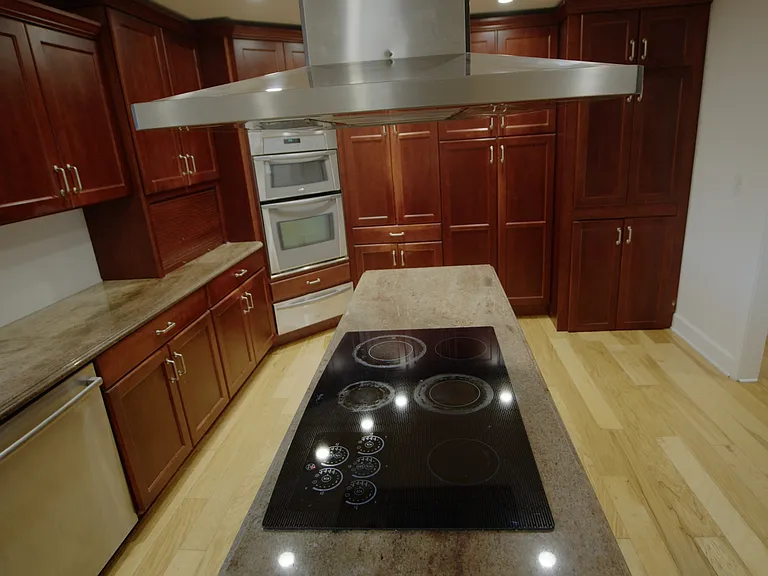 Kitchen with large cabinet space