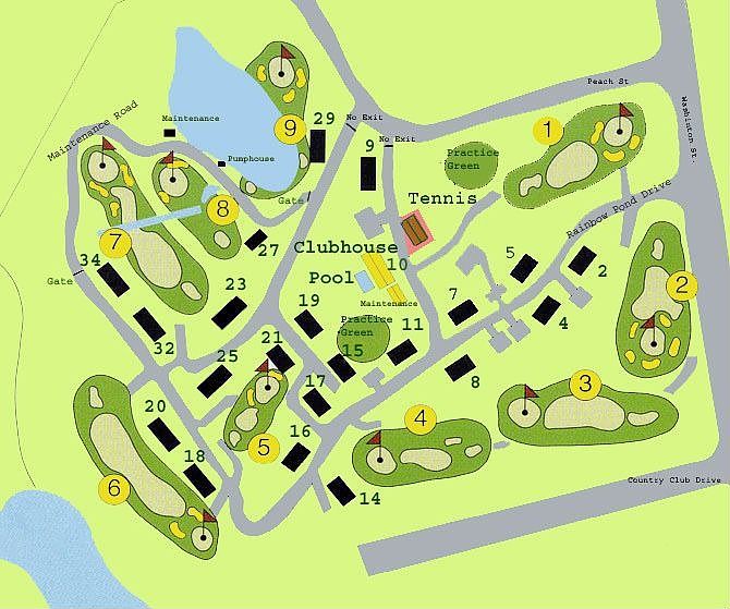 On site golf course
