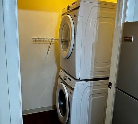 Full size washer dryer provided and water is included in rent!