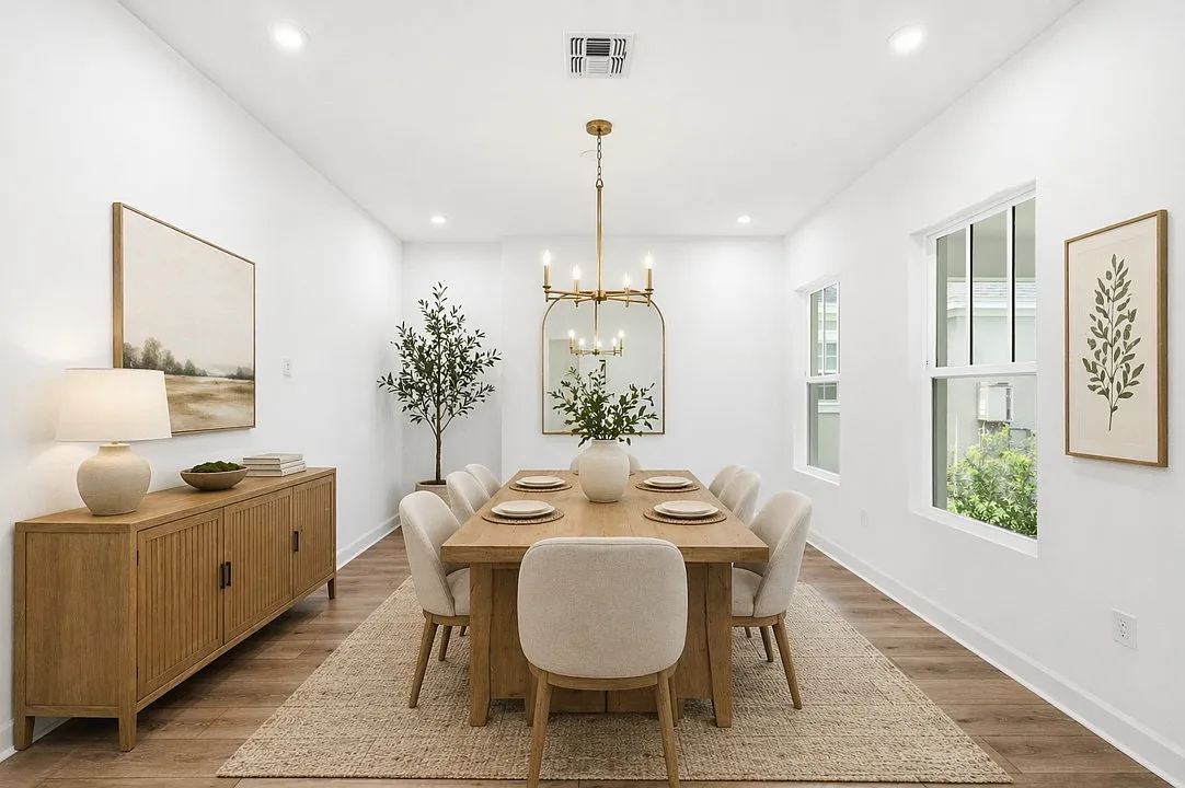 Virtually Staged Dining Room - 1981 Beach Ter