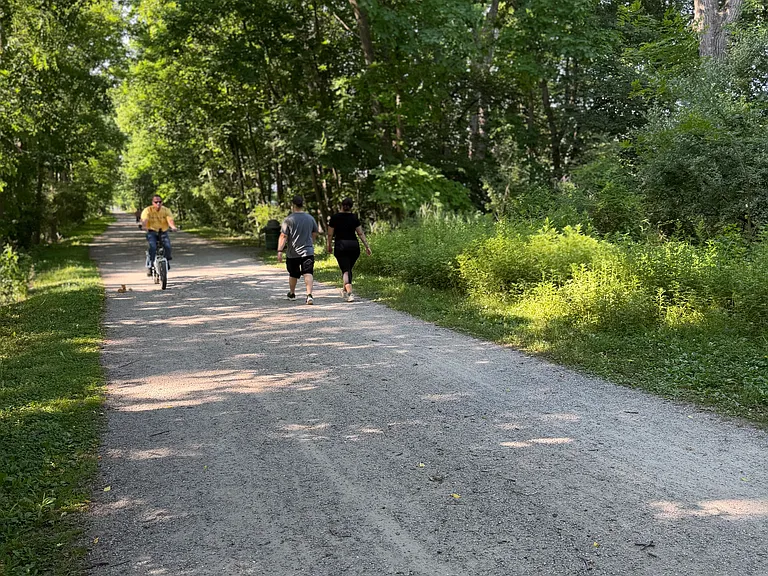 Walking distance to the Rail Trail