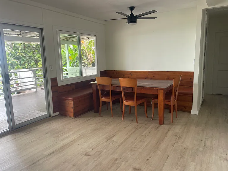 Dining Room with built in bench