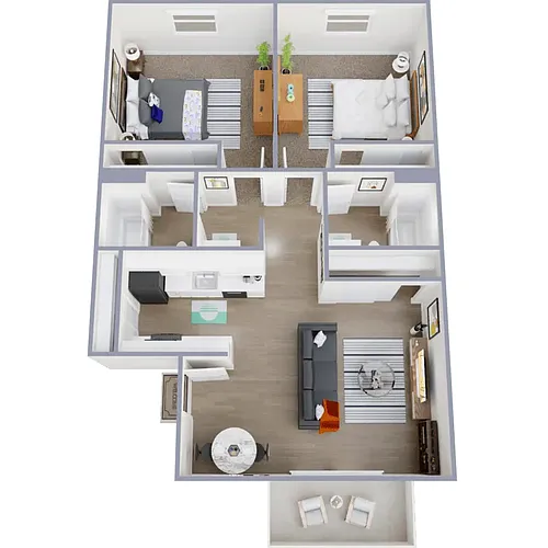 Floor plan 2X2