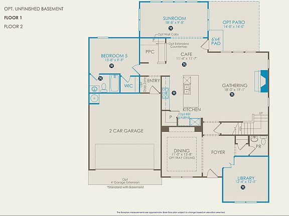 Woodward Floor Plan, Quick Move-In Home, Floor 1