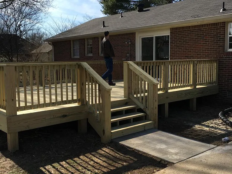 steps for big deck