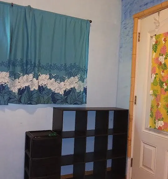 9 cubby storage and 2 3 tier Rolling carts. (Bdrm. door shown).