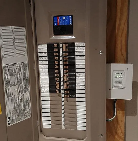 all new electric panel and whole house surge protector