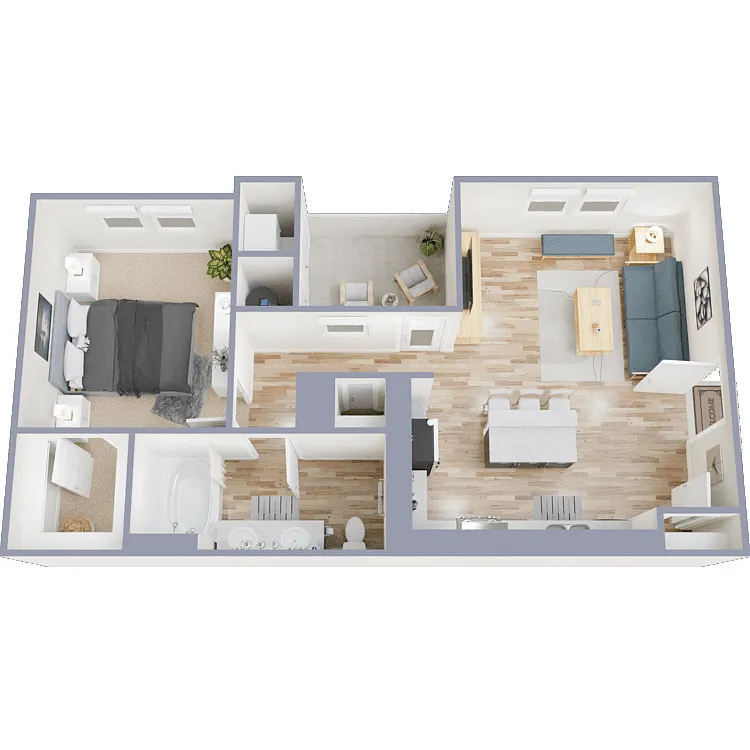 Floor plan Plan 1B