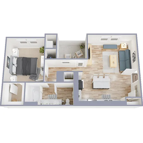Floor plan Plan 1B