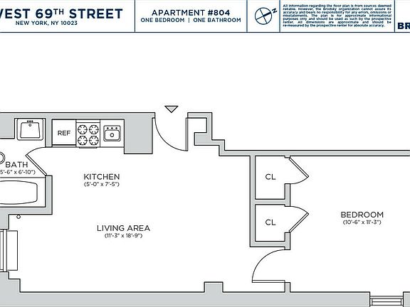 2nd image of 19 W 69th St APT 804
