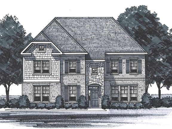 The Worthing - Elevation D Side Entry