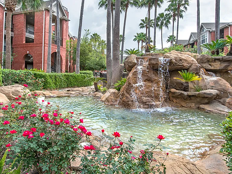 Sounds of a waterfall provide tranquility
