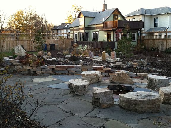 Large fire pit and patio!