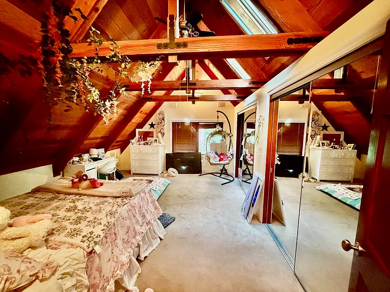3rd floor, first (large) bedroom with ton of storage space.