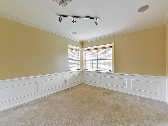 Wainscoting in the formal dinning room