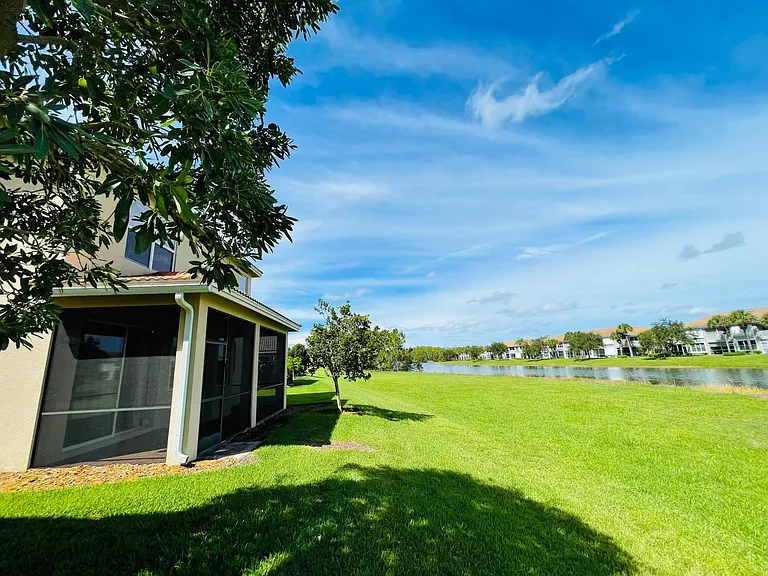 Westward view of backyard. Amazing sunsets!!