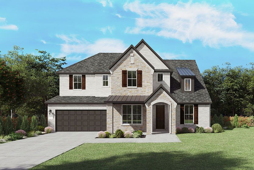 The Ferris, a two-story new home design shown with home exterior FC 201