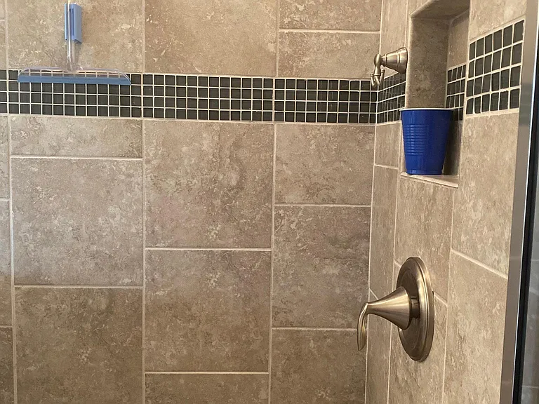 Master shower