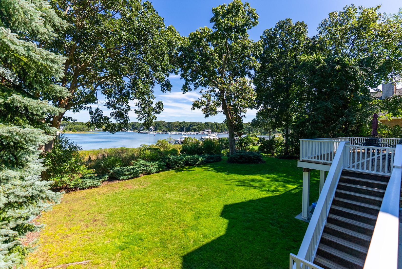 Lawn and Waterfront View