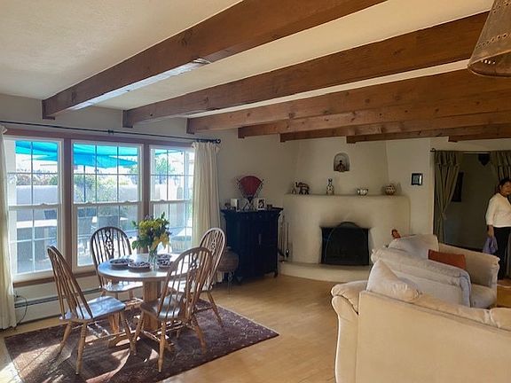 living room with fireplace