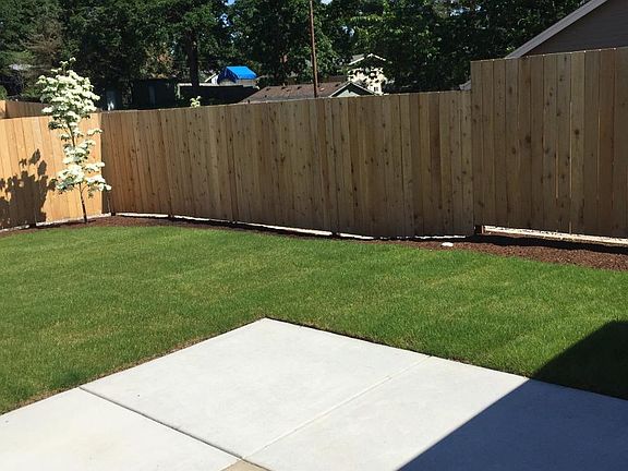 fenced rear yard