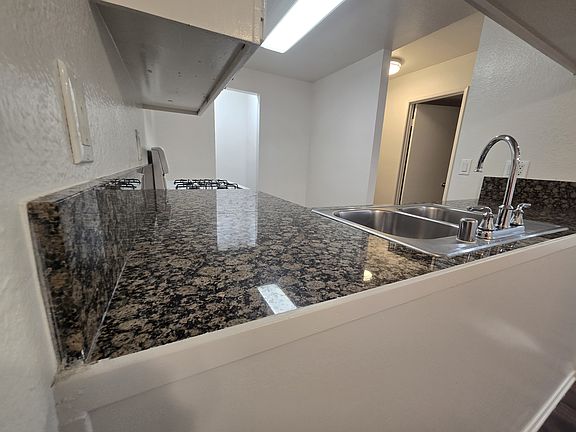 close view of the kitchen countertop