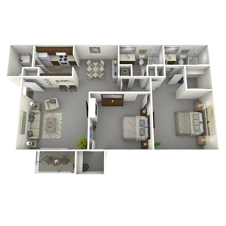 Floor plan Winchester - 2 Bed, 2 Bath
