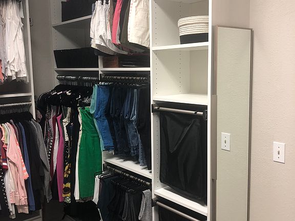 Remodeled master closet