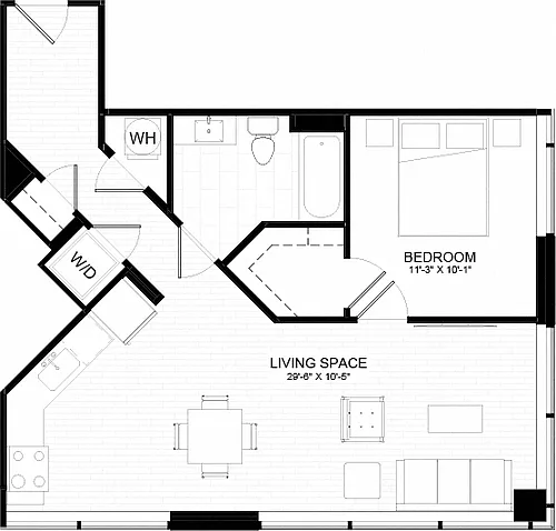 Floor plan 1B