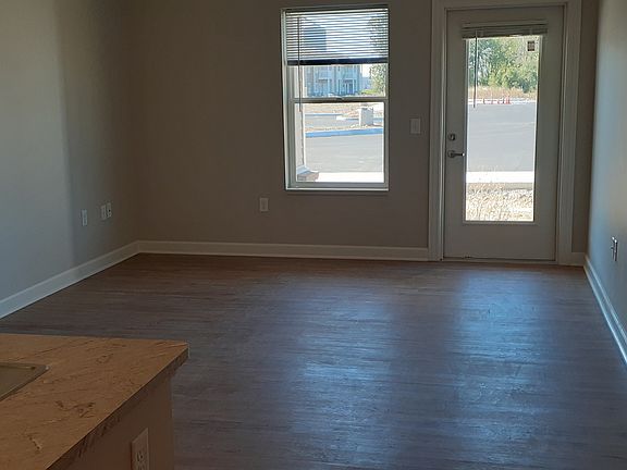 Living room and patio door