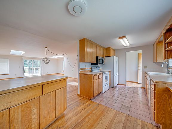Kitchen with large eat-in space