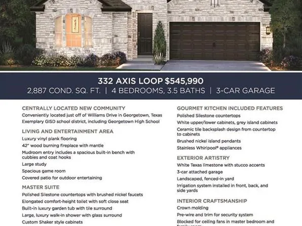 332 Axis Loop, Georgetown, TX 78628