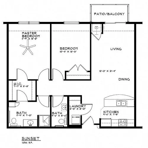 Floor plan Sunset