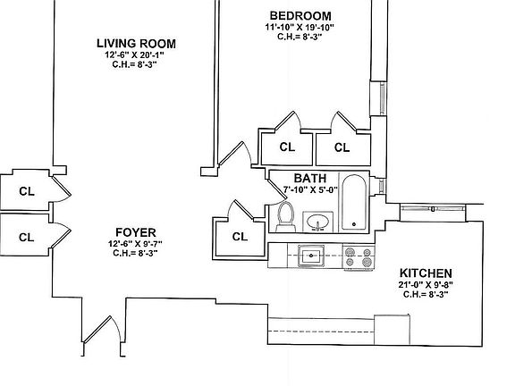2nd image of 350 Sterling St APT 5B