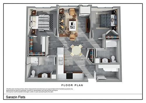 Floor plan 2 Bedroom