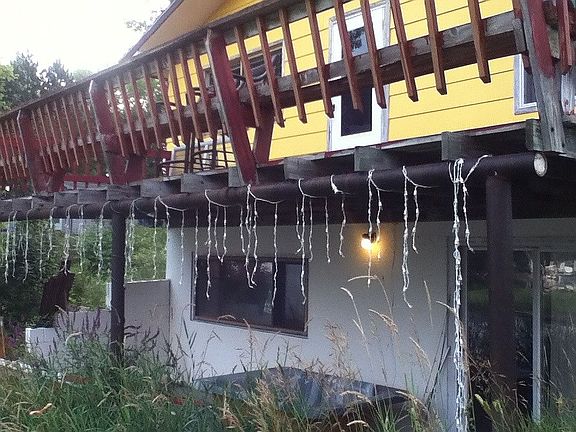 Lakeside patio and deck