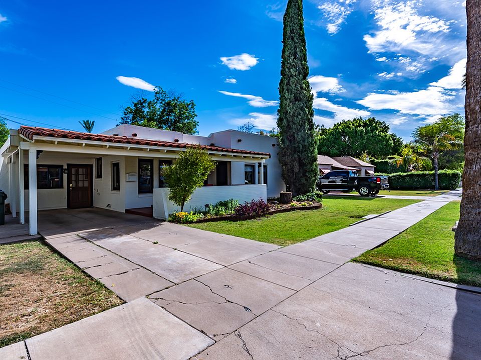 Street view with covered carport