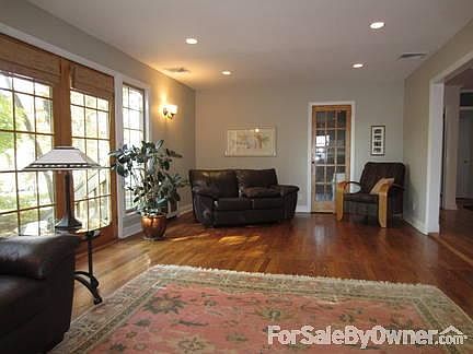 Family Room with French doors