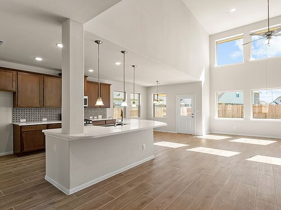 Striking open kitchen