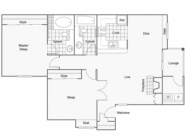 Floor plan Sand Dollar