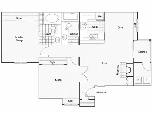 Floor plan Sand Dollar