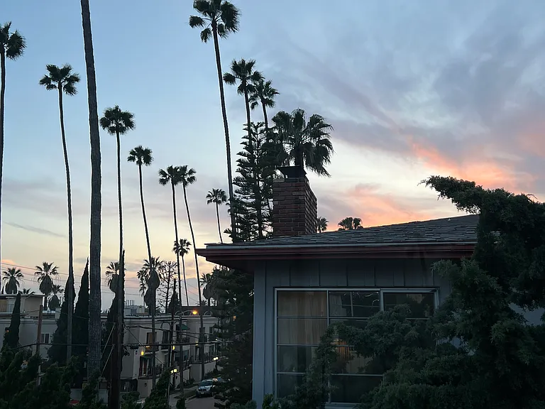 Dusk from the living room